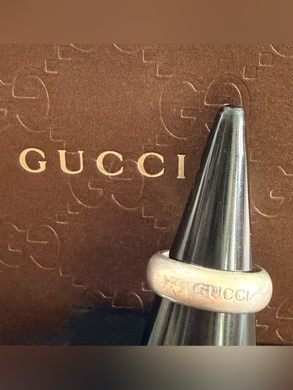 GUCCI Dome-Shaped Band 925 Silver Ring